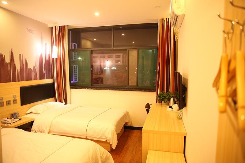 Thank Inn Chain Hotel Shandong Weifang Qingzhou Railway Station Gaoliu Bagian luar foto