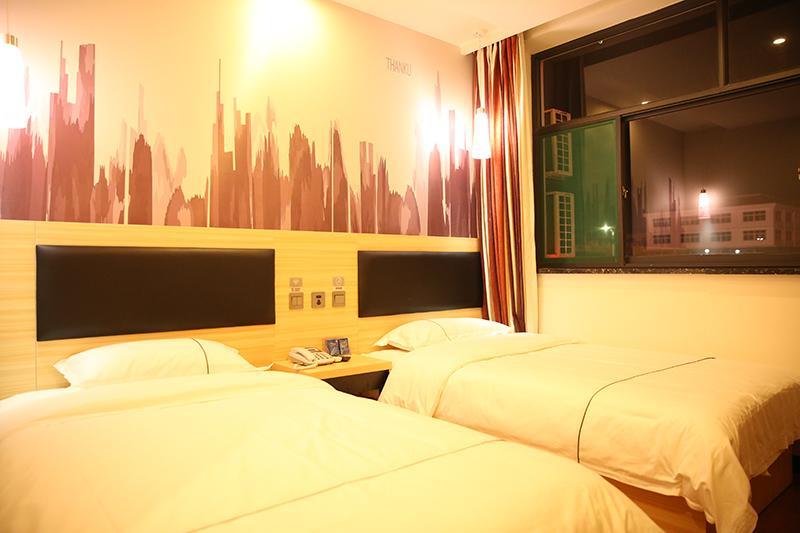Thank Inn Chain Hotel Shandong Weifang Qingzhou Railway Station Gaoliu Bagian luar foto